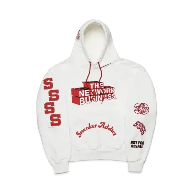 THE NETWORK BUSINESS Sweat Hoodie "White" TNBC003-0001