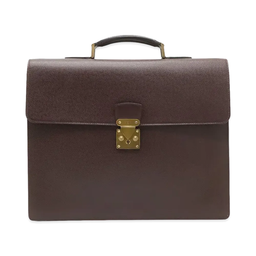 Louis Vuitton Serviette Moskova Taiga "Acajou"