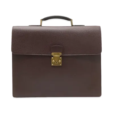 Louis Vuitton Serviette Moskova Taiga "Acajou"