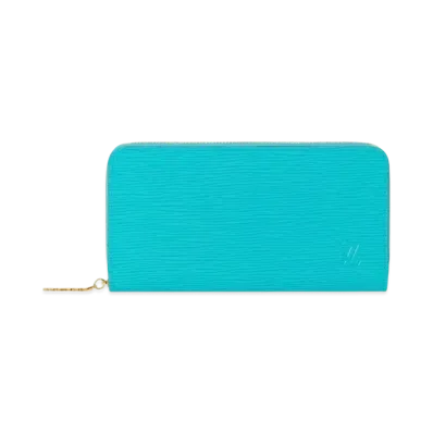 Louis Vuitton x Takashi Murakami Zippy Wallet Monogram Empreinte Japan Exclusive "Kabira Blue"