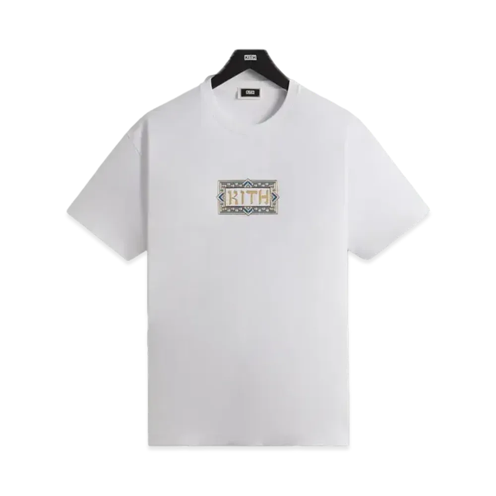 Kith Treats Hanukkah Hebrew Logo Tee "White"