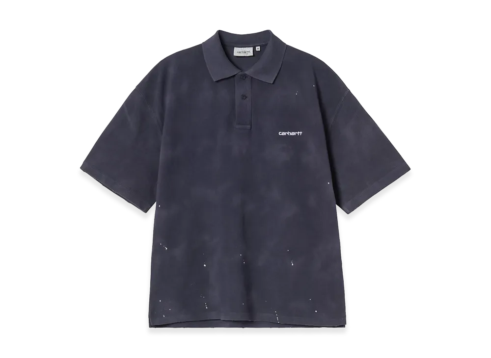 Carhartt WIP S/S Painter Polo "Dark Navy/Destroy Wash/Splatter"