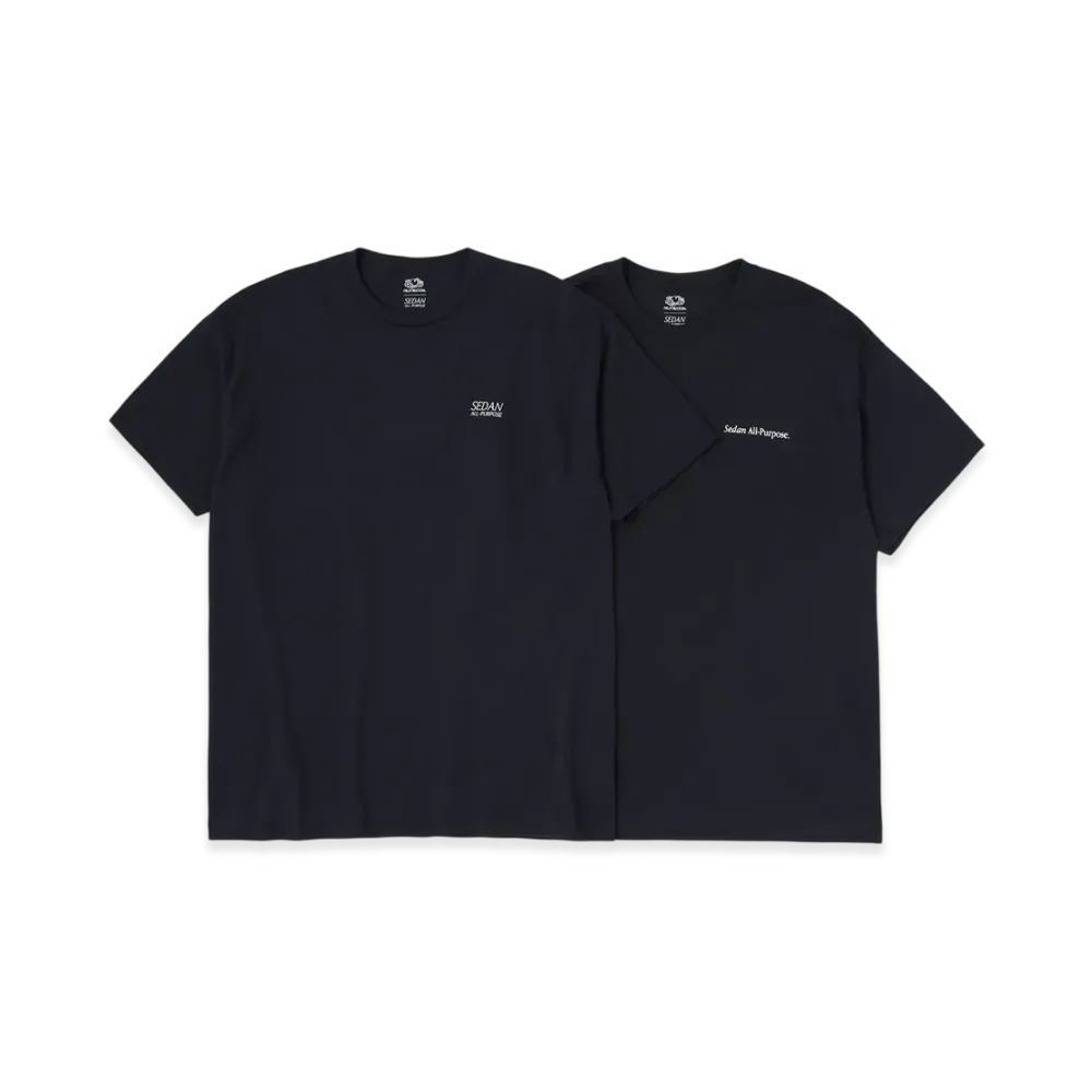 SEDAN ALL-PURPOSE x FRUIT OF THE LOOM Pack Tee (2P) "Black"