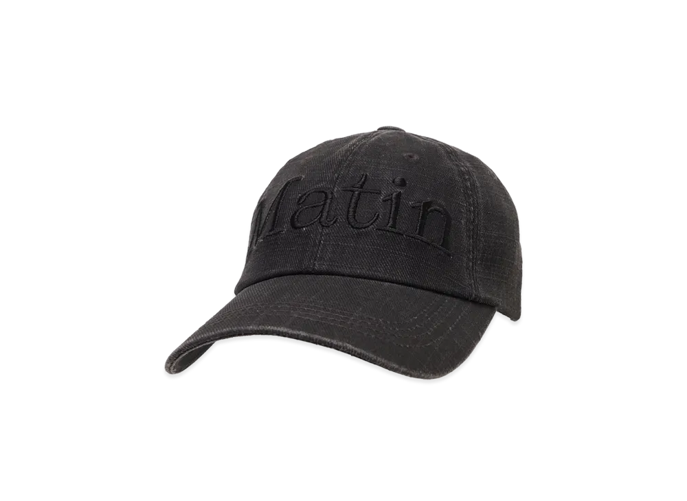 Matin Kim Matin Logo Washed Ball Cap "Black"