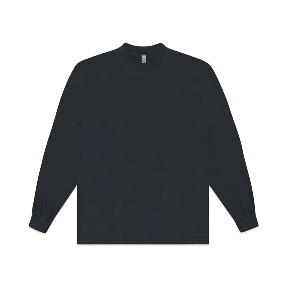 Los Angeles Apparel 6.5oz Long Sleeve Garment Dye Crew Neck T-Shirt "Dolphin Blue"