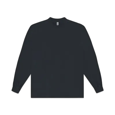 Los Angeles Apparel 6.5oz Long Sleeve Garment Dye Crew Neck T-Shirt "Dolphin Blue"