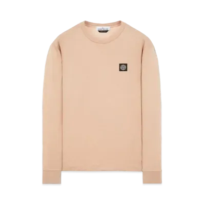 Stone Island 22713 60/2 COTTON JERSEY_SLIM FIT "Pastel Pink"