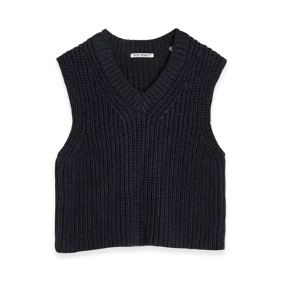 OUR LEGACY Women's Intact Vest Chunky Cotton Rib "Navy"