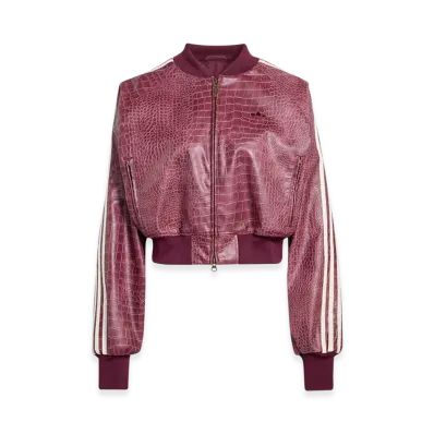 adidas Originals Pleather Jacket "Maroon"