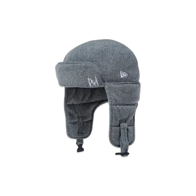 NEW ERA x hood Mori Haruna Trapper Polartec "Light Gray"