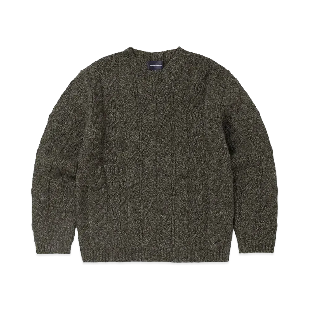 thisisneverthat Cable Knit Sweater "Brown"