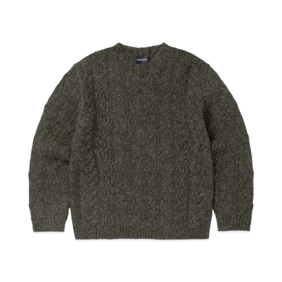 thisisneverthat Cable Knit Sweater "Brown"