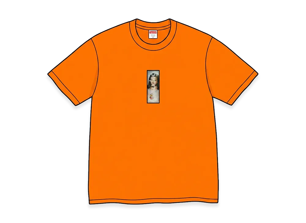 Supreme Prayer Card Box Logo Tee "Orange"
