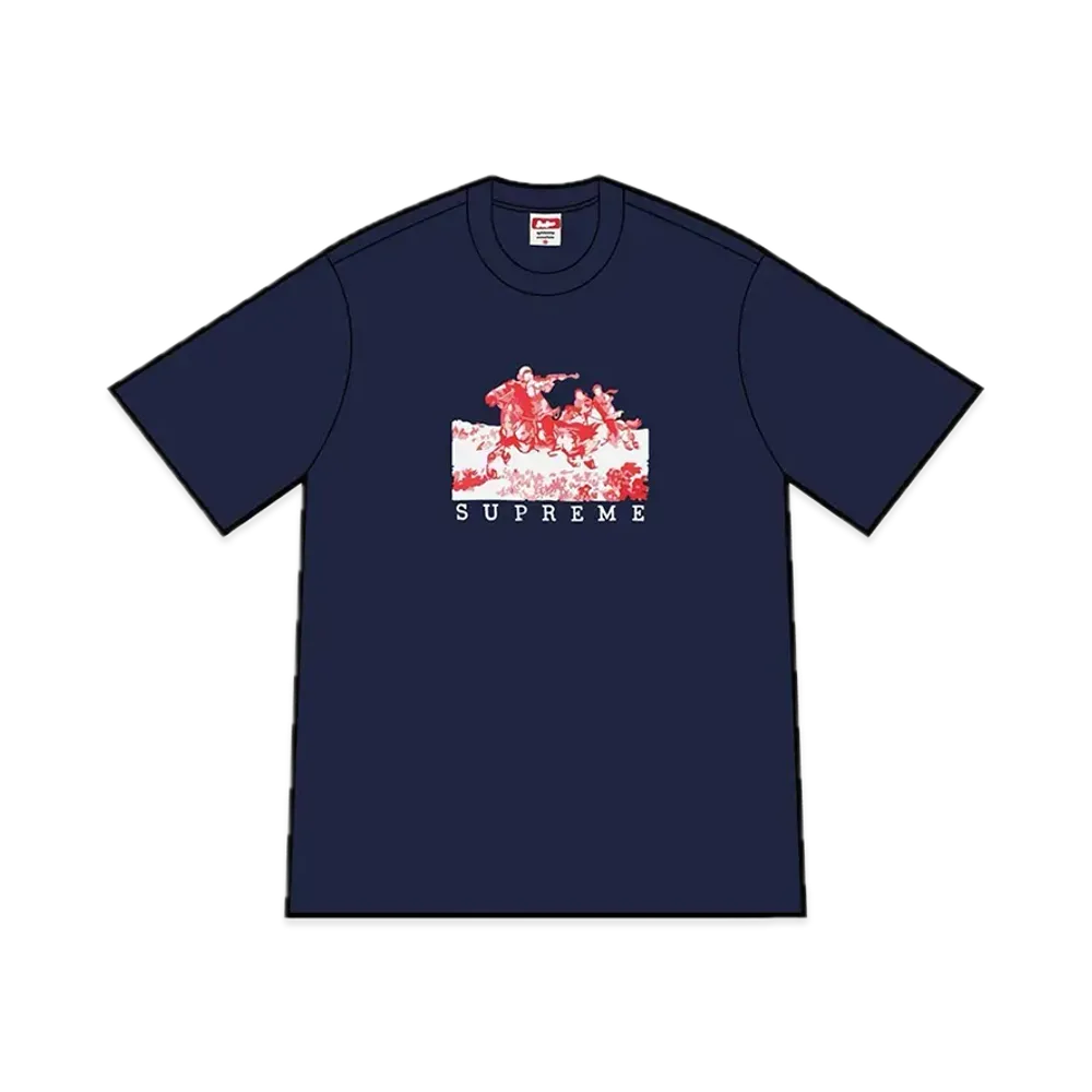 シュプリーム ライダース Tシャツ "ネイビー"