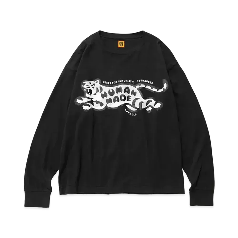 HUMAN MADE TIGER L/S T-SHIRT "Black"