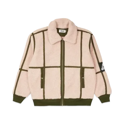 PALACE SHERPA FLIGHT JACKET "Pink / Olive"