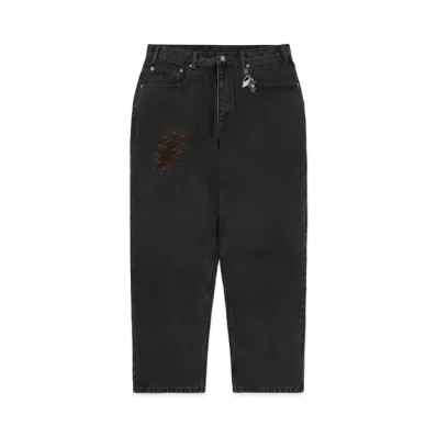 thisisneverthat x Grateful Dead Lightning Relaxed Jeans "Black"