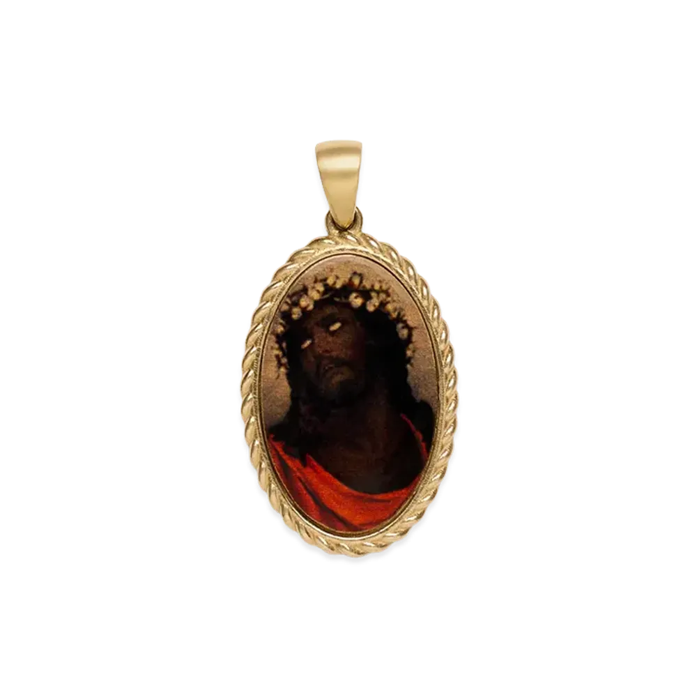 DENIM TEARS Black Jesus Pendant "Multi"