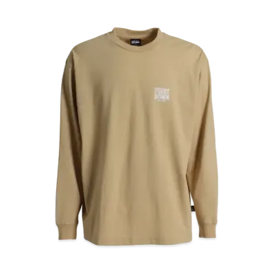 FIRST DOWN PRINT L/S T "Desert Beige"