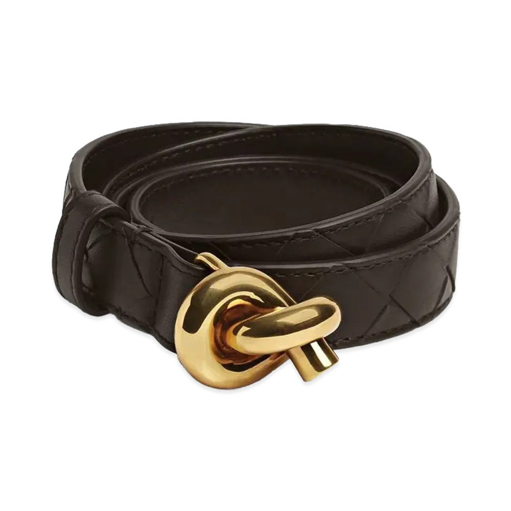 Bottega Veneta Knot Belt "Fondente"