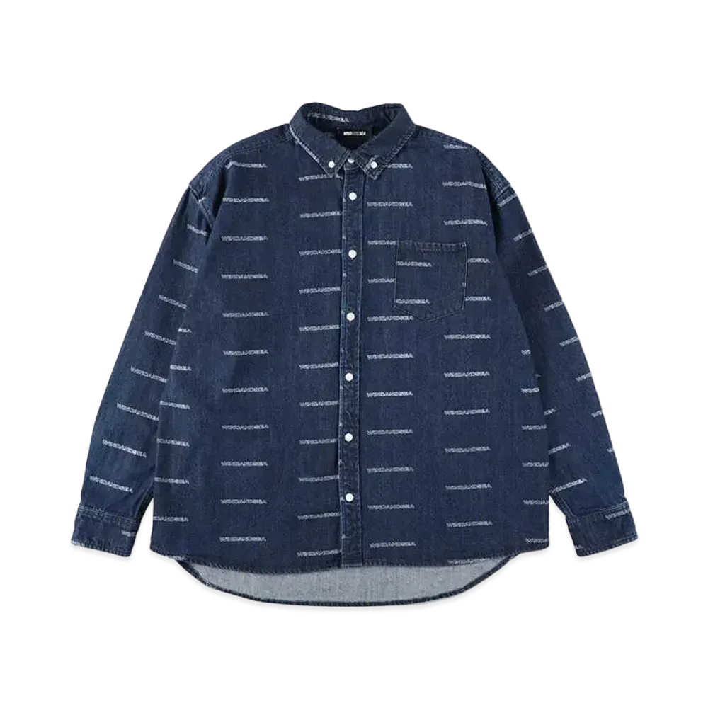 WIND AND SEA Edge Logo Denim Shirt "Indigo"