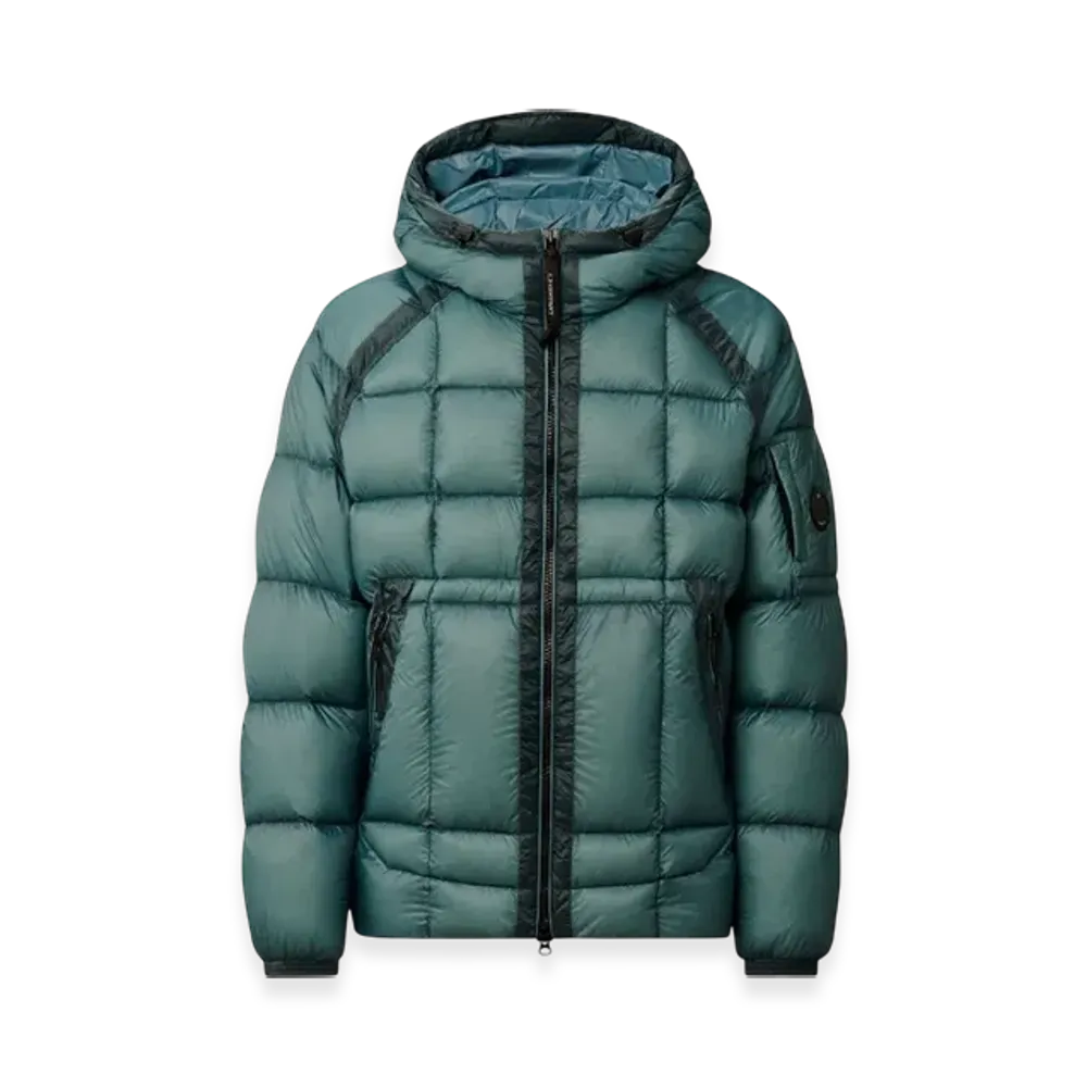 C.P. Company D.D. Shell Hooded Down Puffer Jacket "Aegean Blue Light Blue"