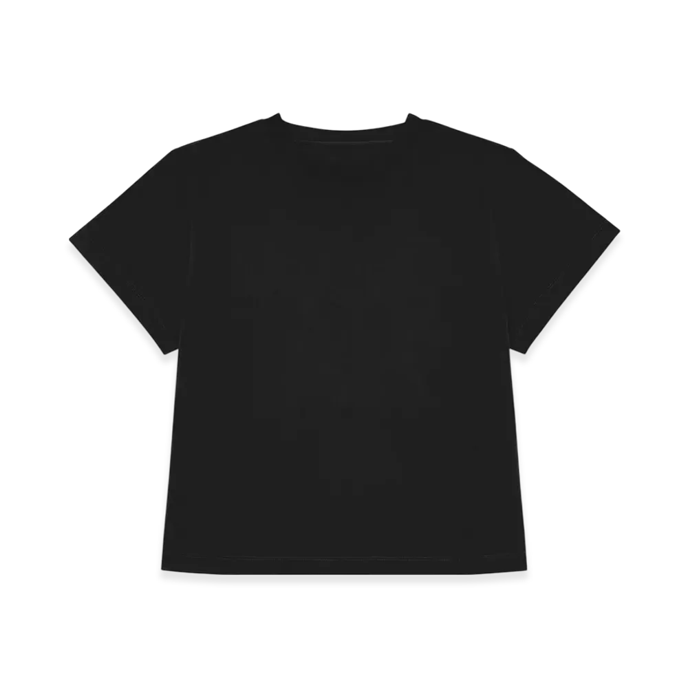 MM6 Maison Margiela Women's Back Pleated T-Shirt "Black"