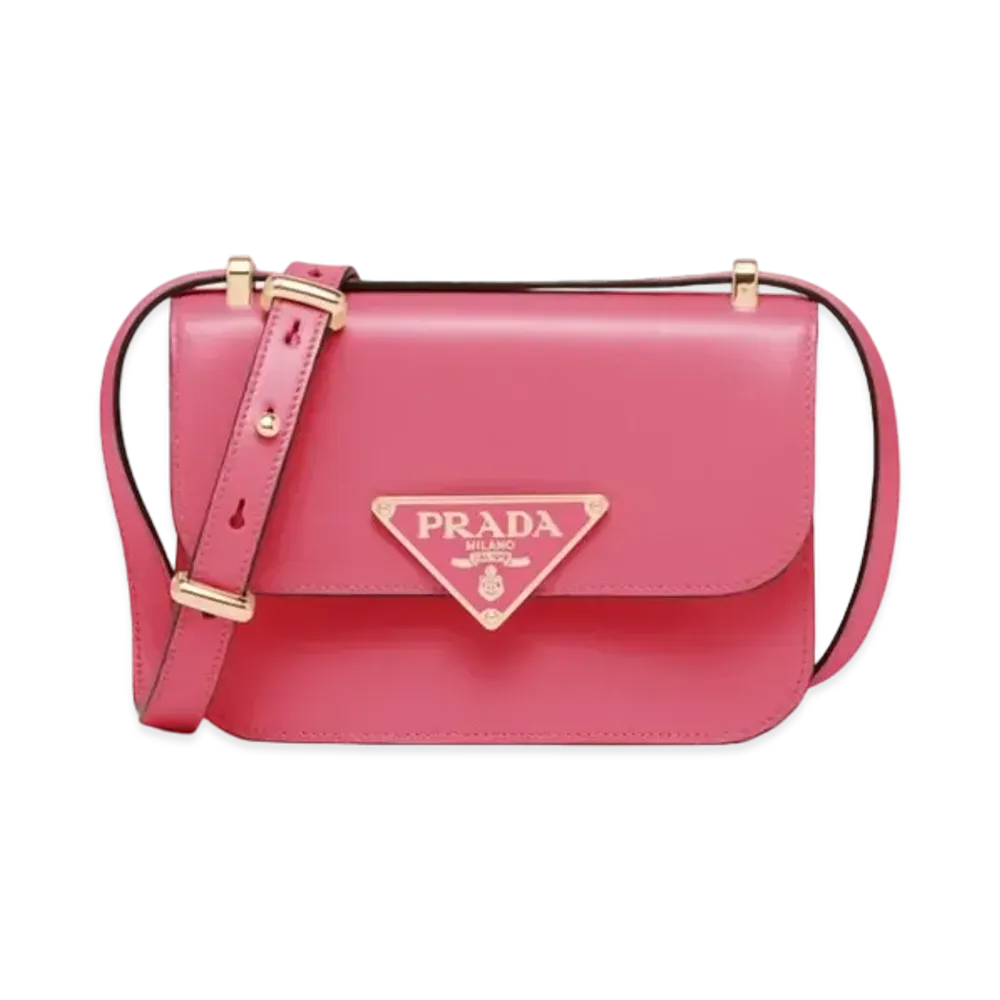 PRADA Embleme Leather Bag Begonia