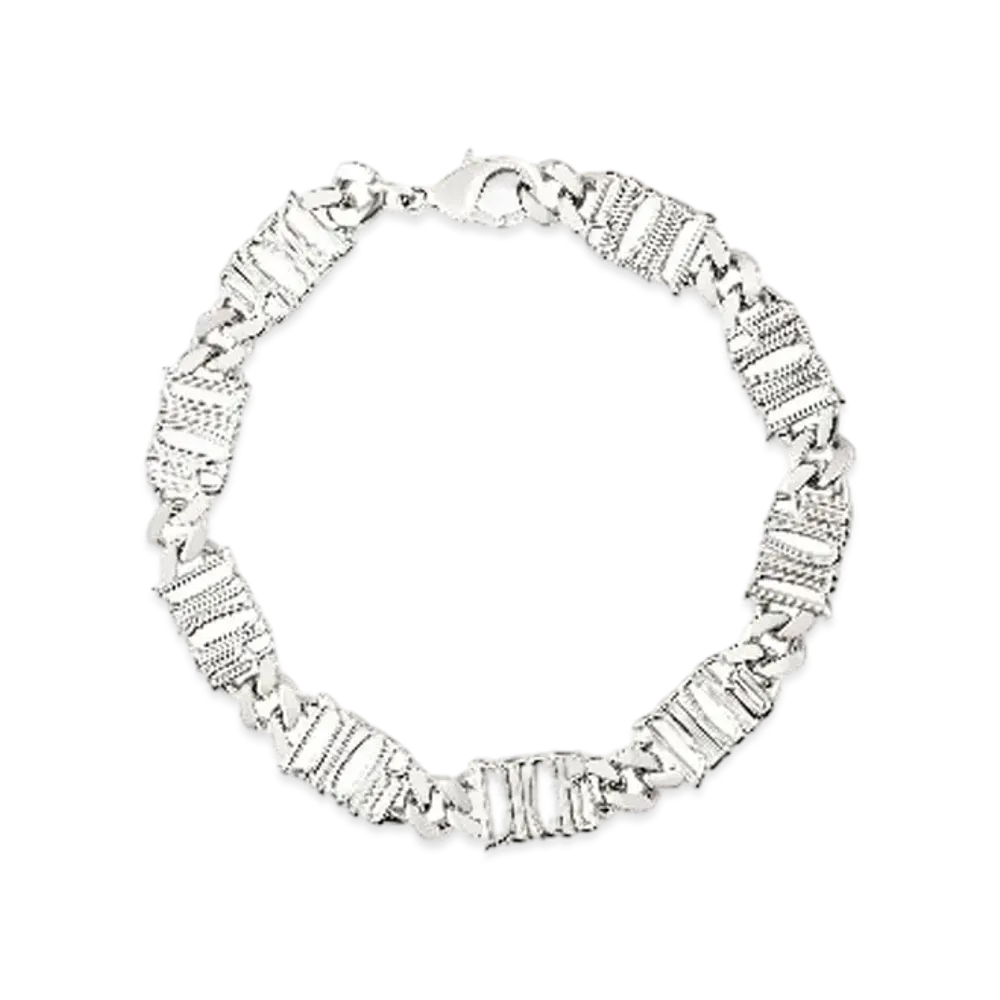 Dior x Shawn Stussy Chain Link Bracelet "Silver"
