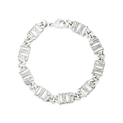 Dior x Shawn Stussy Chain Link Bracelet "Silver"