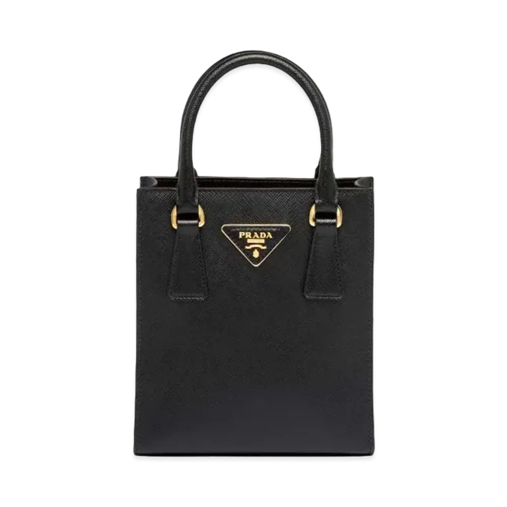 PRADA Saffiano Leather Handbag "Black"