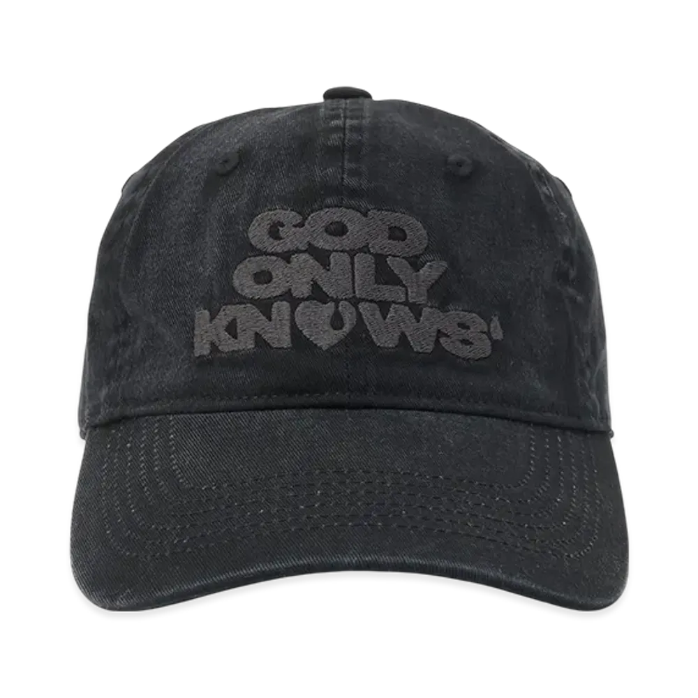 GOD ONLY KNOWS Logo Cap "Black"