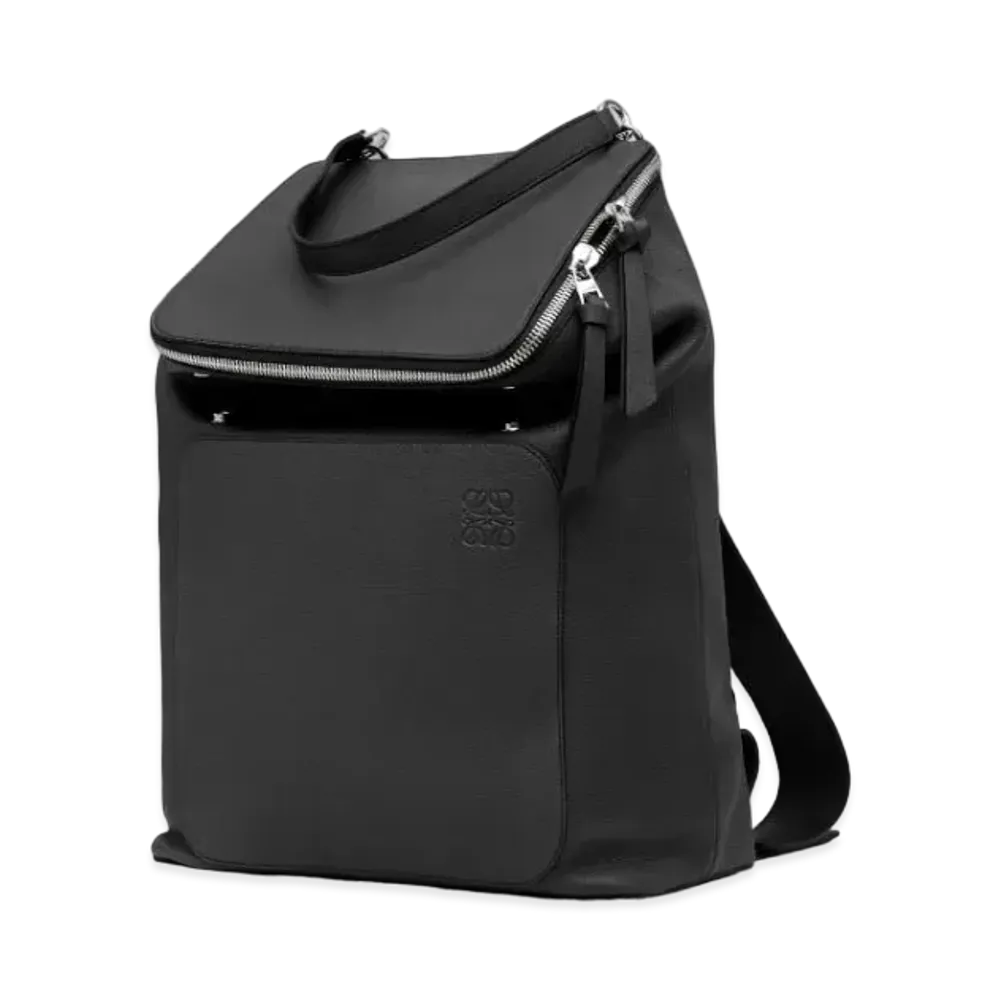 LOEWE Goya Backpack In Soft Grained Calfskin "Black"