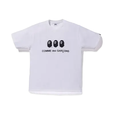 A BATHING APE / Comme des Garcons #1 Tee "White"