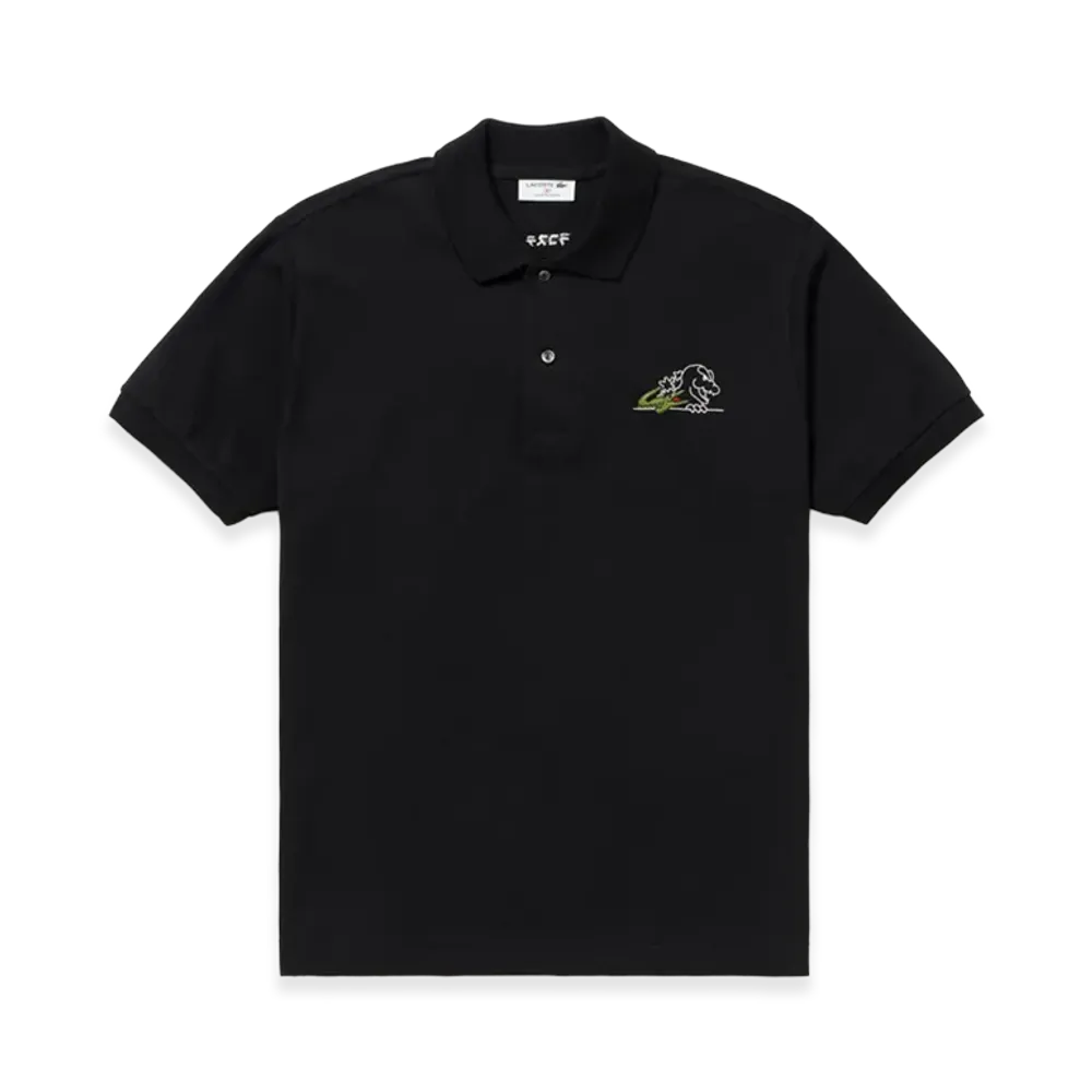 LACOSTE x Godzilla 2.0 Godzilla Head Polo Shirt "Black"