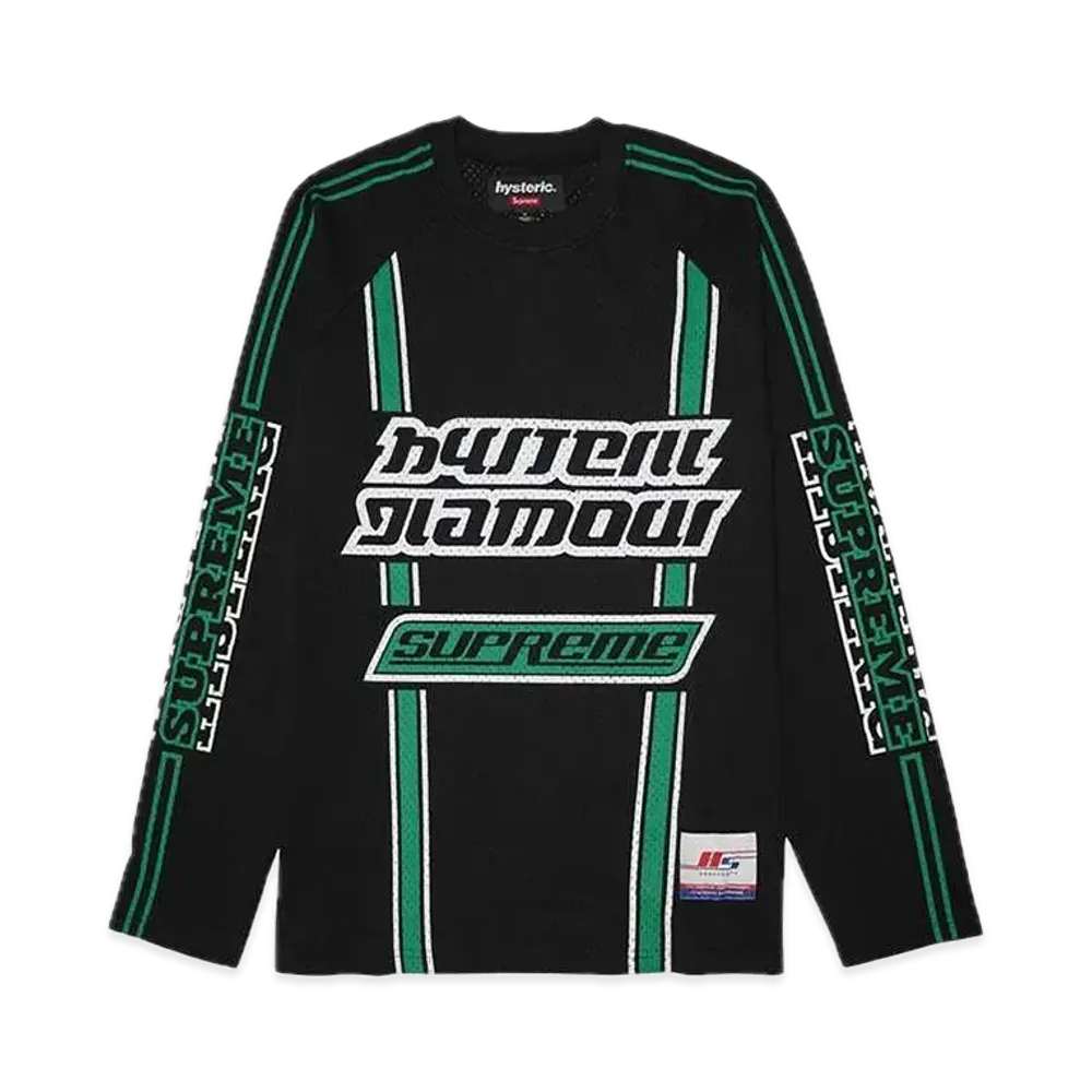 Supreme x HYSTERIC GLAMOUR Mesh L/S Top "Black"