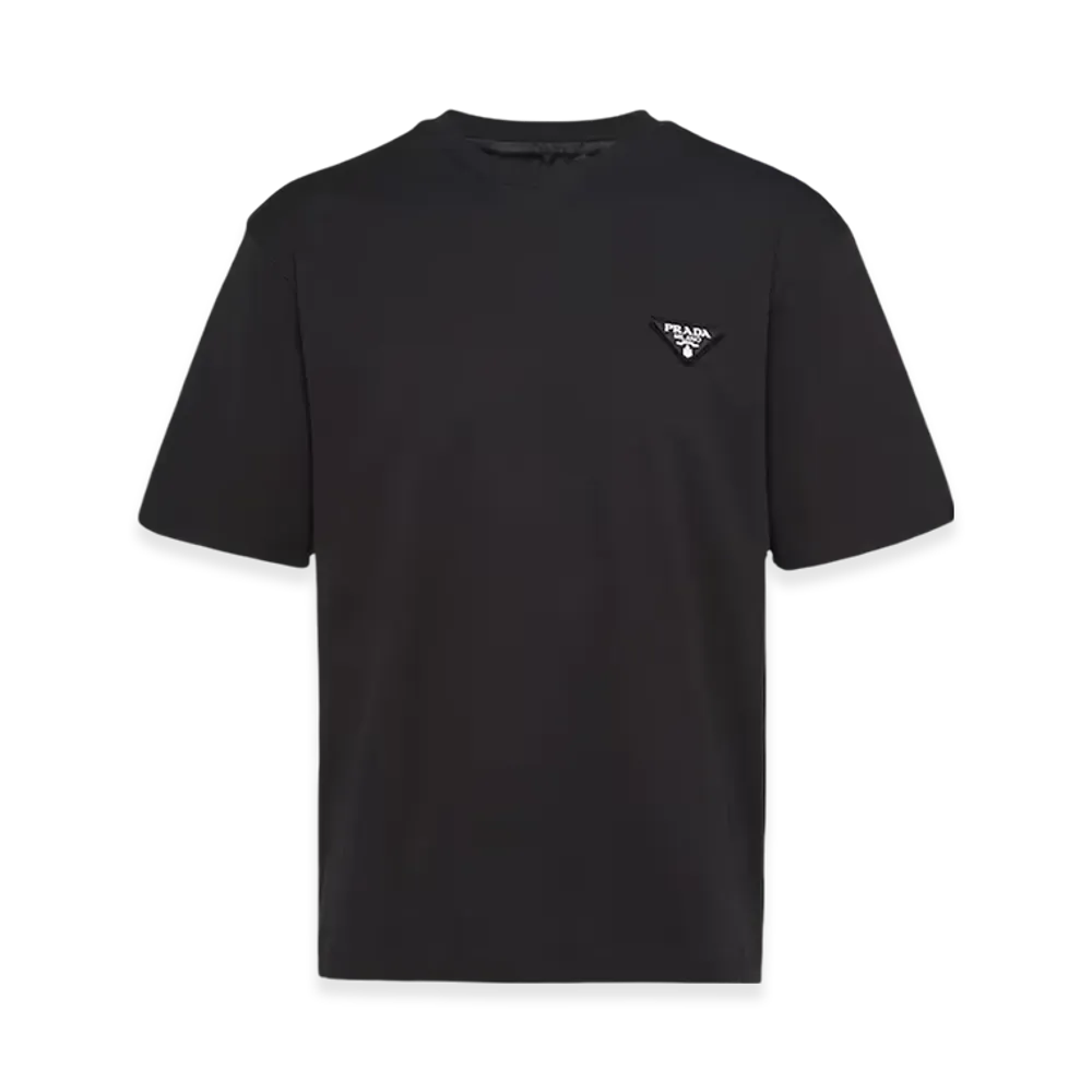 PRADA Cotton T-Shirt "Black"