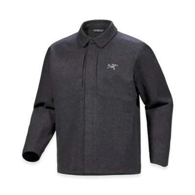 ARC'TERYX Sawyer Wool Overshirt Men's "Black Heather" X000009911