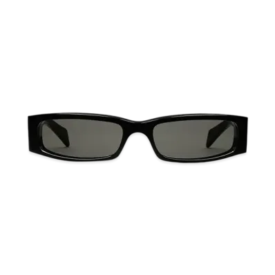 GUCCI Low Nose Bridge Fit Rectangular Sunglasses "Shiny Black"