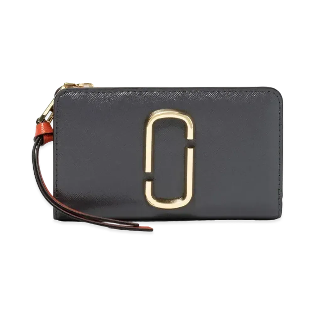 Marc Jacobs The Snapshot Compact Wallet "Cylinder Grey Multi"