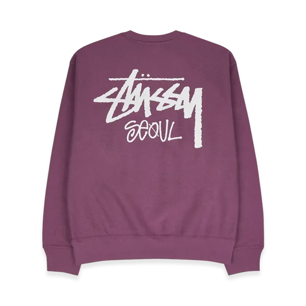 Stussy Stock Seoul Crew 2024 "Berry"
