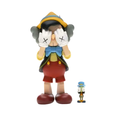 KAWS Pinocchio & Jiminy Cricket Vinyl Figure "Multi"