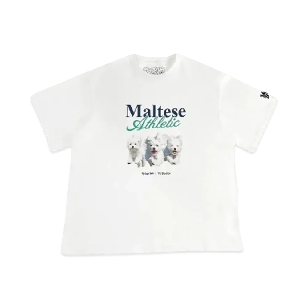 My Sugar Babe WaiKei x MSB Maltese Athletic Tee "WHITE"