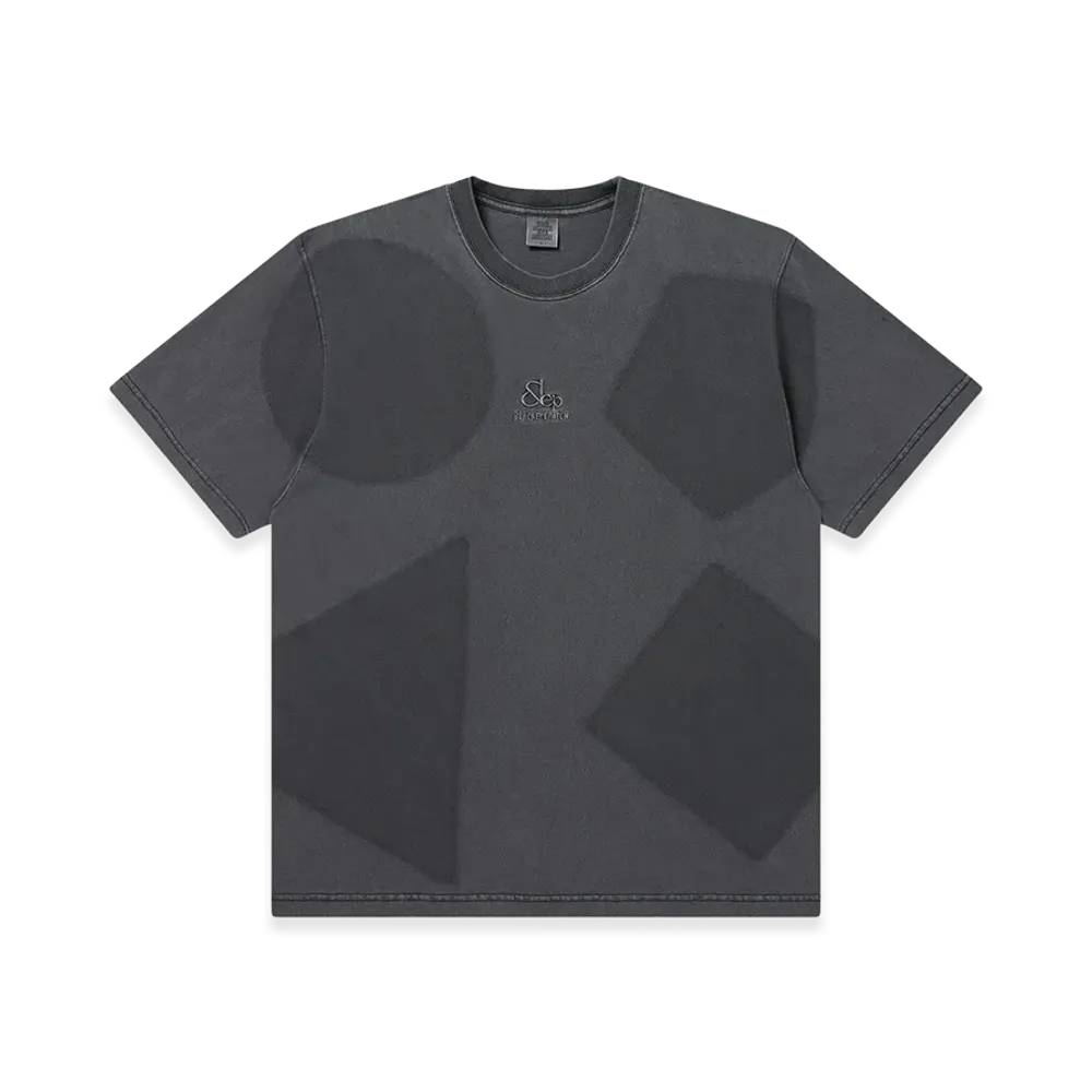 BlackEyePatch Geometric Dial Washed Tee "Charcoal"