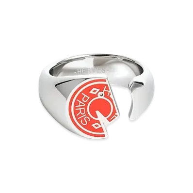 Hermes Carrousel Ring "Orange Field"