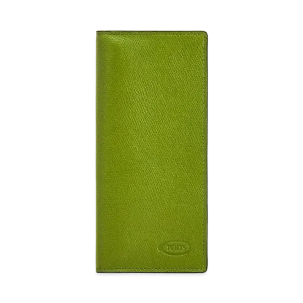 TOD'S Wallet In Leather "Green/Yellow"