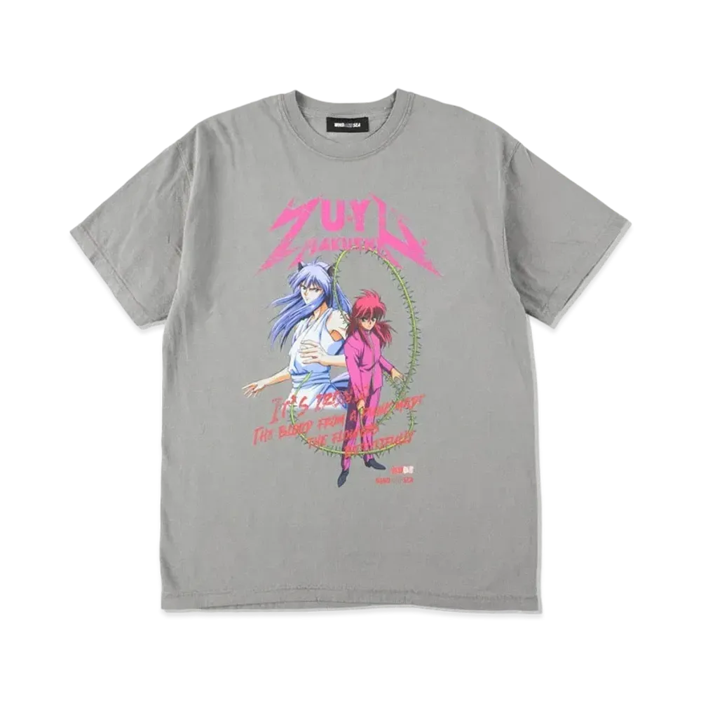 WIND AND SEA x 幽☆遊☆白書 S/S Tee (Kumara) "Charcoal"