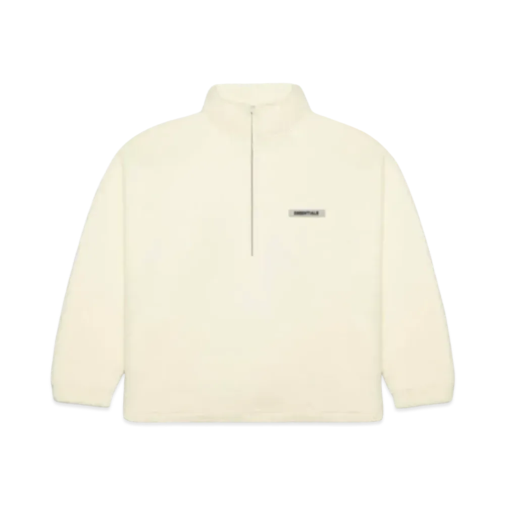 FEAR OF GOD ESSENTIALS Polar Fleece Half-Zip Sweater "Buttercream"