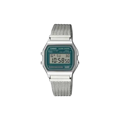 Casio Classic A158WEM-3JF "Silver/Green"
