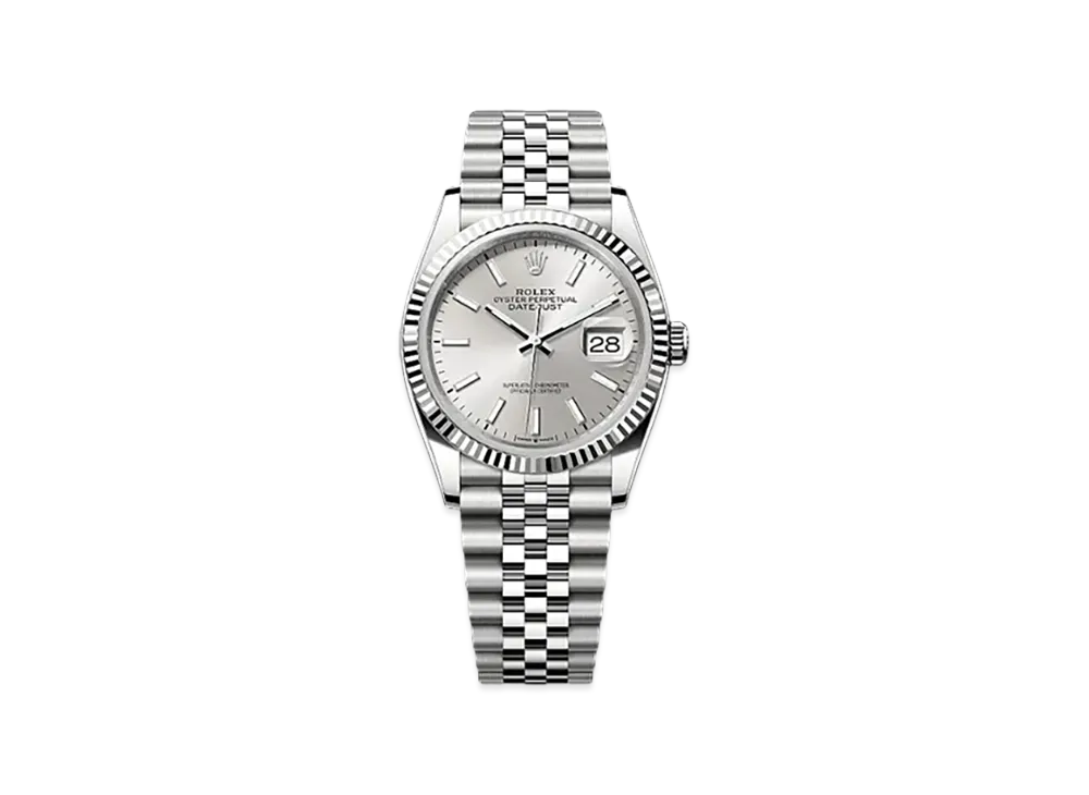 ROLEX Datejust 36 Oystersteel & White Gold "Grey"